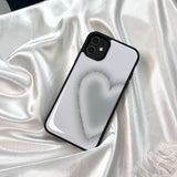 Clear Heart Phone case (epoxy bumper)