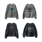 [UNISEX] U.S.A Andrew ピグメントブラッシュラグランスウェット (2 colors)