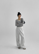 [MADE] Dolvin Wool Napping Wide Banding Pants