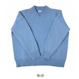 [U-BASIC] Rio basic loose fit V-neck knitwear