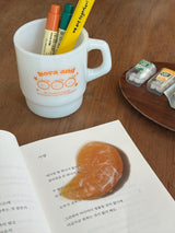 Lucky Tangerine Mlik Glass / Mug Cup (250ml)