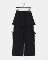 カレンフリルカーゴレイヤードスカートパンツ