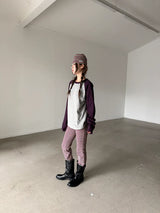 シンプル レザー ミドルブーツ