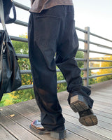 Solid Banding Wide Pants