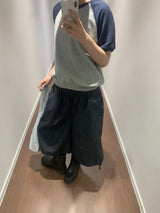 サルベージキュロットデニムパンツ (1color)