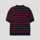 Iru Boucle Stripe Collar Knit
