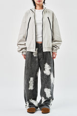 Aria Coating Zip Blouson (3color)