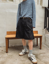 リズルノンフェードバミューダデニムパンツ