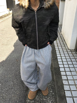 キャンプ ユニセックス ワイドフリースパンツ 3C