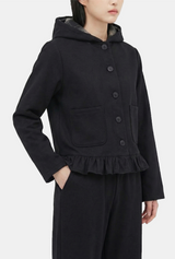 Chloe Check-Lined Hood Jacket