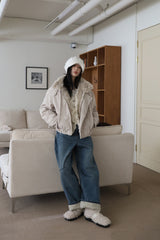 Lining padding) Shani padding blouson jacket