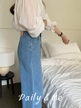 Summer cool wide denim(2color)
