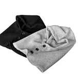 Mero Knit Hooded Button Balaclava