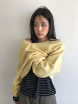 アベニューストライプロングスリーブ（4 Colors)