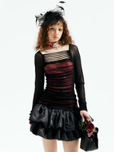 Emoha Double Layer Ballet Punk Skirt