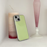 luminary green epoxy silver bumper case