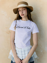 MAISON DE ROLA レタリング Tシャツ ホワイト