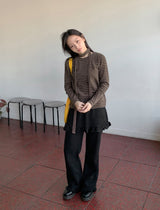 Beaunish Frill Layered Banding Skirt Pants