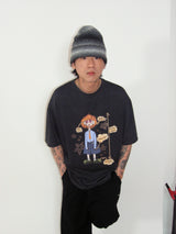 トミーTシャツ_チャコール