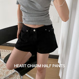 Heart Charm Daily Cotton Shorts 3 Colors