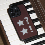 Dot Star Matcha Brown Epoxy Bumper Case 