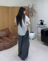 Tay striped crop shirt