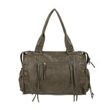 Belted Washing Leather Bag (Brown) F25QE990