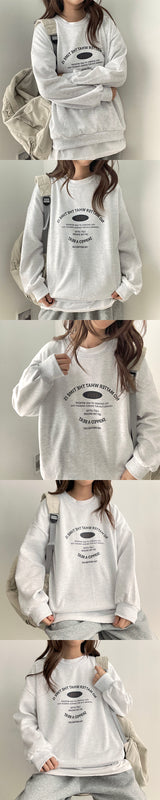 In Basic Lettering Napping Sweatshirt
