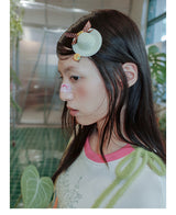 UnsocialNight original design autumn and winter light green cute イラストプリントハーフスカート female