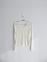 sheer v-neck tee (4c)