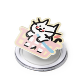 バスケットキャットmagsafeスマホグリップ