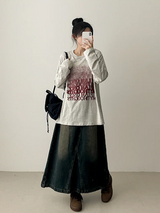 NT Gradient Noise Printed Long Sleeve Tee