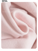 deep wide-neck slim long-sleeved knit shirt