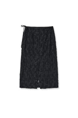 rose skirt (black)