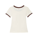 フューチャーフレンドスリムフィットTシャツ バニラチョコ