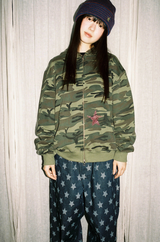 Twister Star Pocket Hoodie Zip-up - Camo    