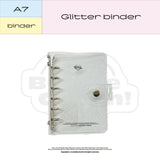 A7 glitter binder