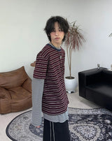 Ruen Summer Striped Long Sleeve Tee