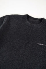 Cuddle brush knit_charcoal