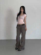  village v-neck top(2 color)