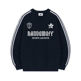 スタークレストスポーティートラックVネックオーバーフィットスウェットシャツ (4color)