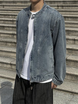 LEGACY CURVED CUT OFF DENIM JACKET