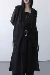 see-through strap jacket