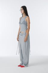 CUBIC SWEAT BIKINI TOP (GRAY)