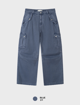 Look No-Mace Two-Button Field Cargo Wide Pants