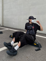Teach Tokyo レタリング半袖Tシャツ 3C