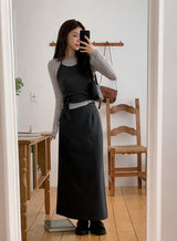 [SHOPPERMADE] Classic Mood Low-rise Maxi Skirt (2color)