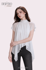 Lumi Chiffon Ivory Blouse