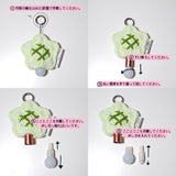 (made) melon bread star light bulb keyring