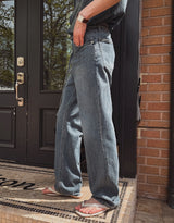 Terne semi wide denim pants